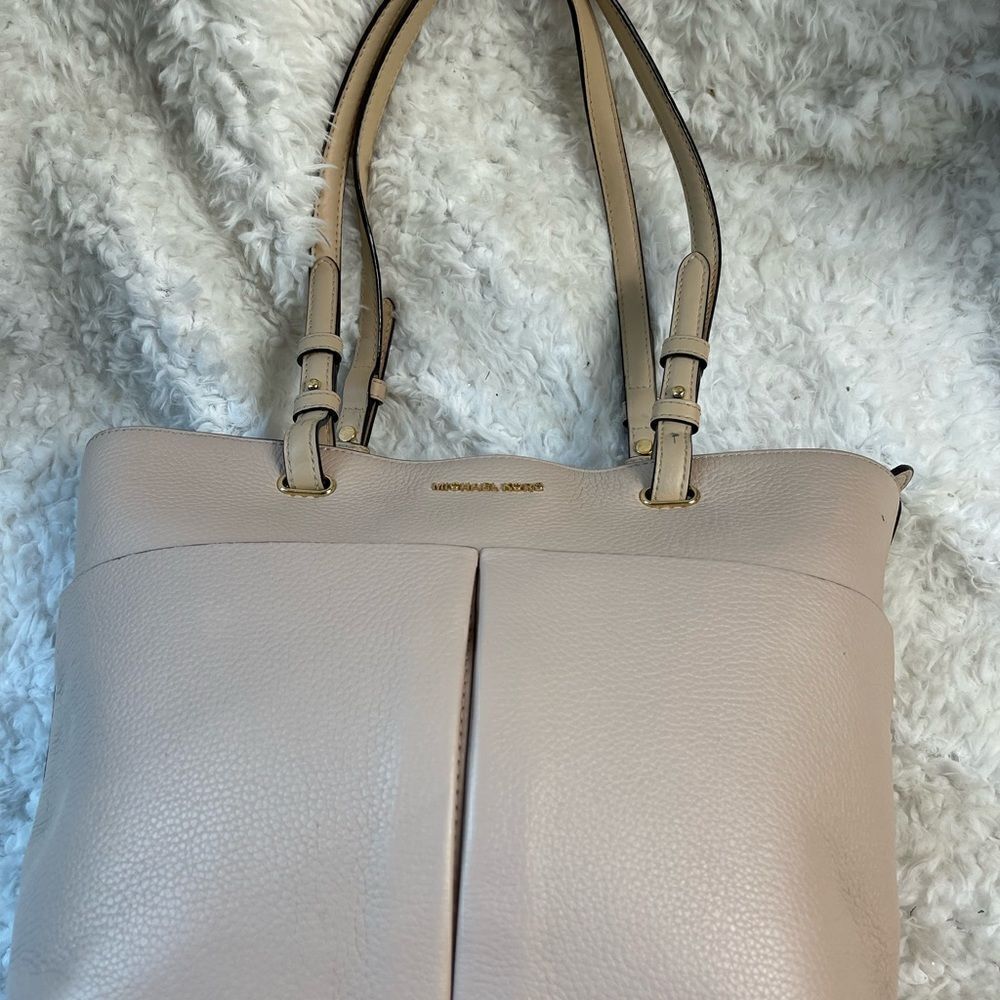 Michael Kors Bedford Pebble leather light pink Medium tote Gold tone accents - Picture 5 of 14